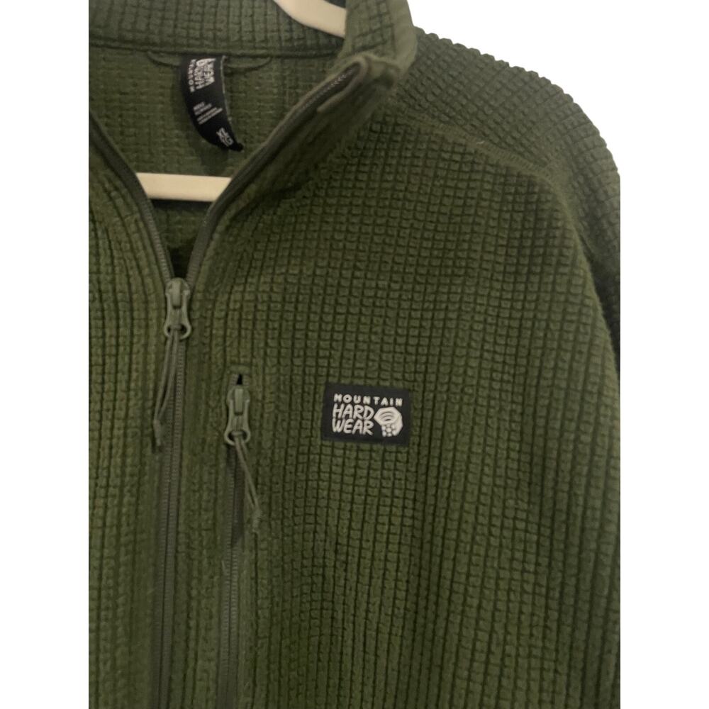 Mountain Hardwear Explore Fleece Half Zip Olive Green Men's XL - Picture 3 of 6